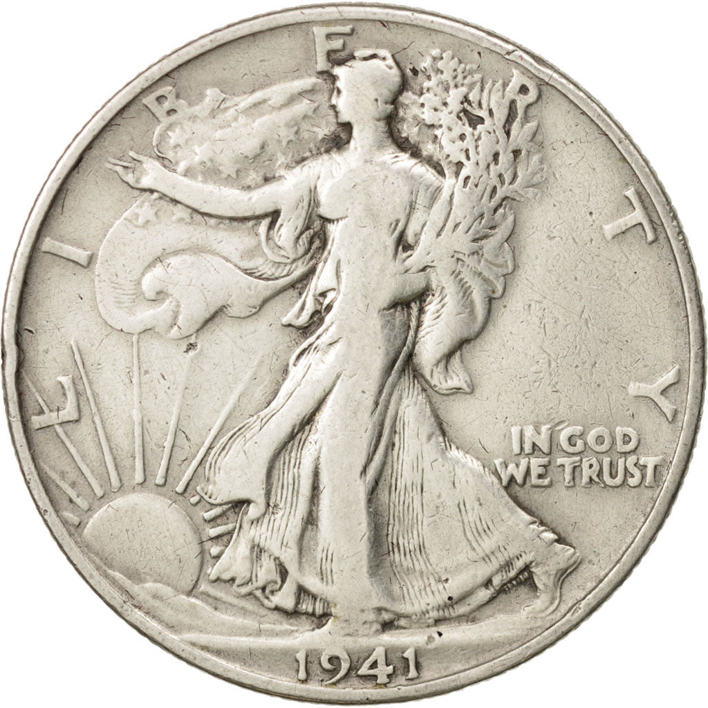 United States, Walking Liberty Half Dollar, Half Dollar, 1941, U.S. Mint, Denver