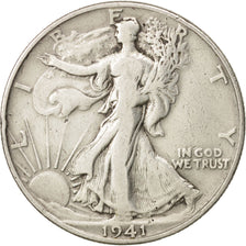 United States, Walking Liberty Half Dollar, Half Dollar, 1941, U.S. Mint, Denver