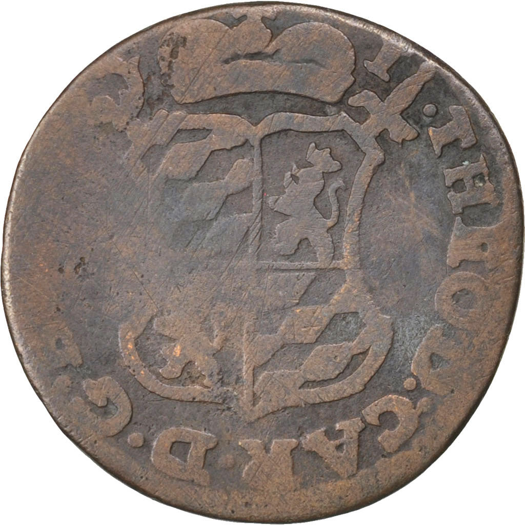 Belgium, Liard, 1752, KM #155, VF(20-25), Copper, 2.83