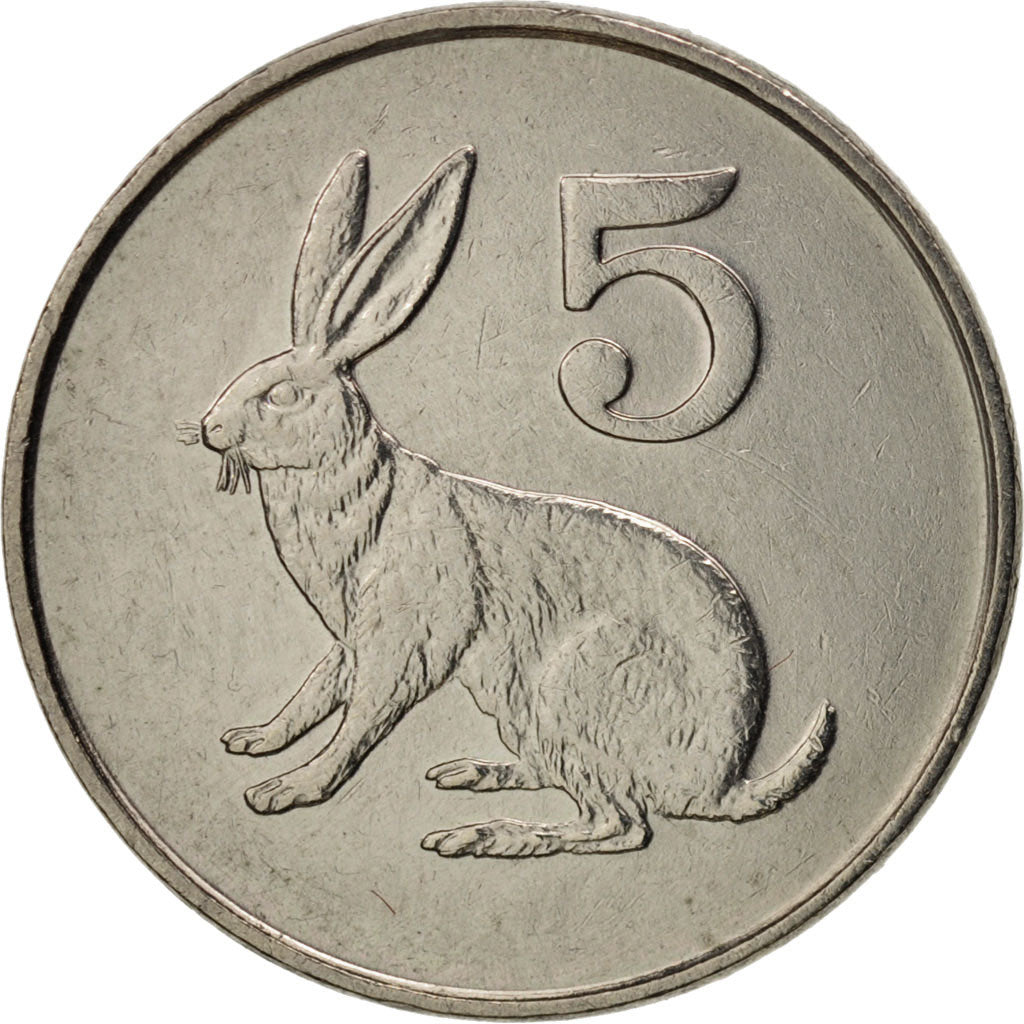 Coin, Zimbabwe, 5 Cents, 1980, AU(50-53), Copper-nickel, KM:2