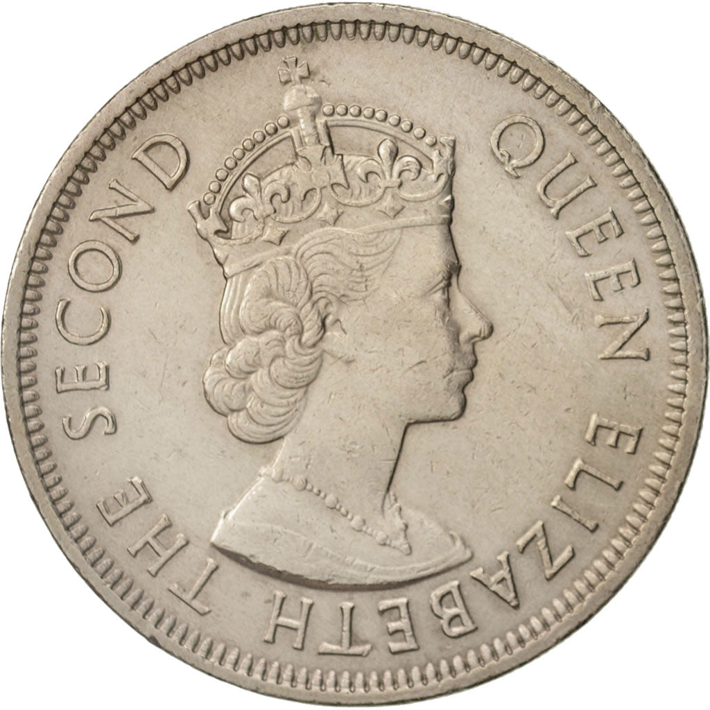 Hong Kong, Elizabeth II, Dollar, 1971, AU(50-53), Copper-nickel, KM:35