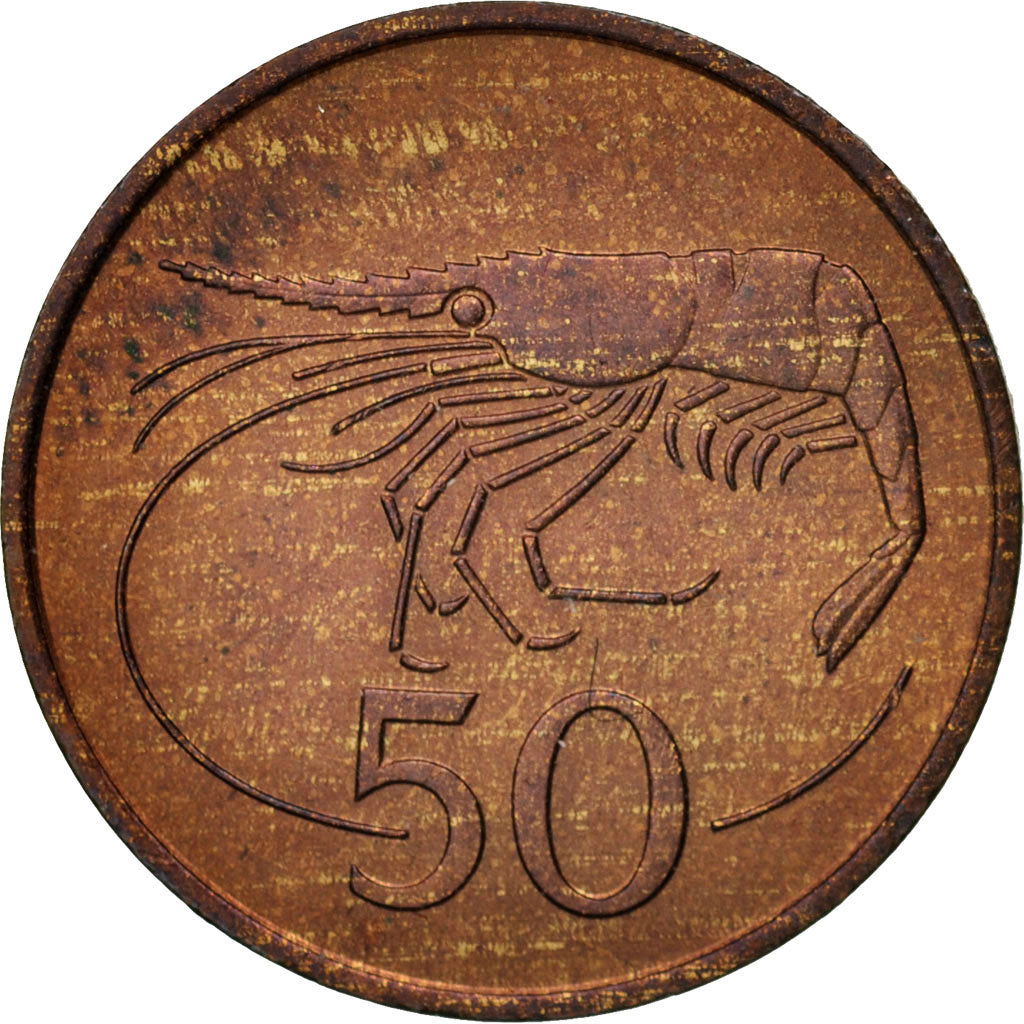 Iceland, 50 Aurar, 1981, AU(55-58), Bronze, KM:26