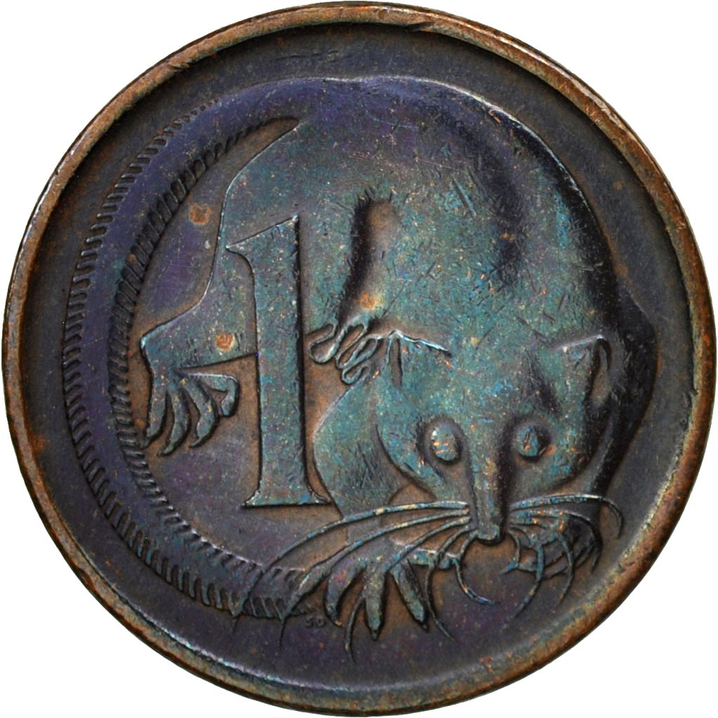 Coin, Australia, Elizabeth II, Cent, 1966, AU(50-53), Bronze, KM:62