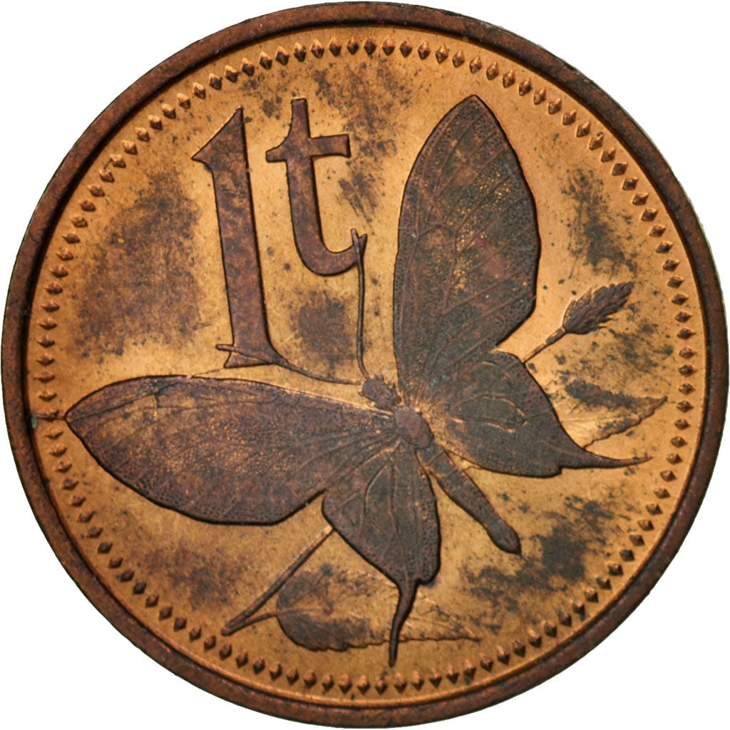 Coin, Papua New Guinea, Toea, 1978, AU(55-58), Bronze, KM:1