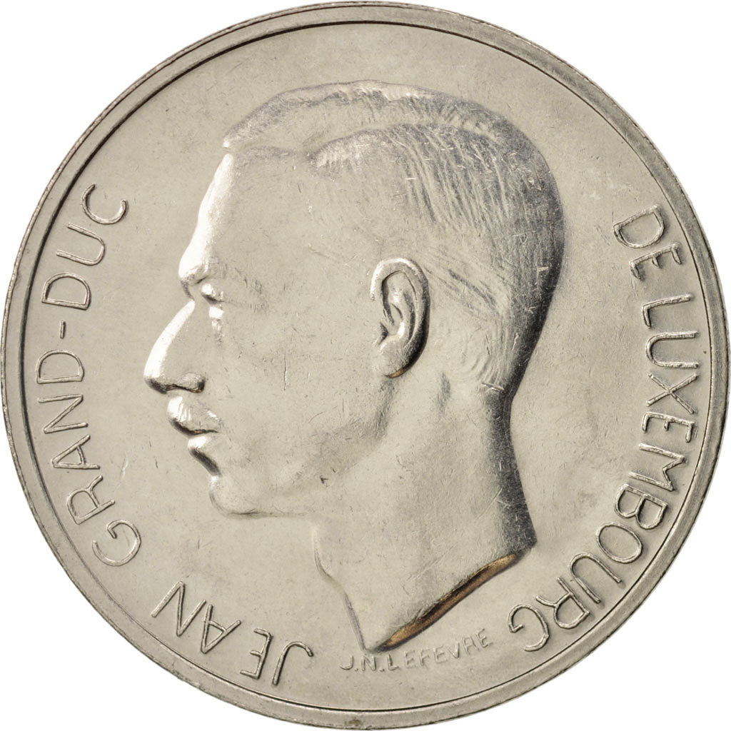 Luxembourg, Jean, 10 Francs, 1971, AU(55-58), Nickel, KM:57
