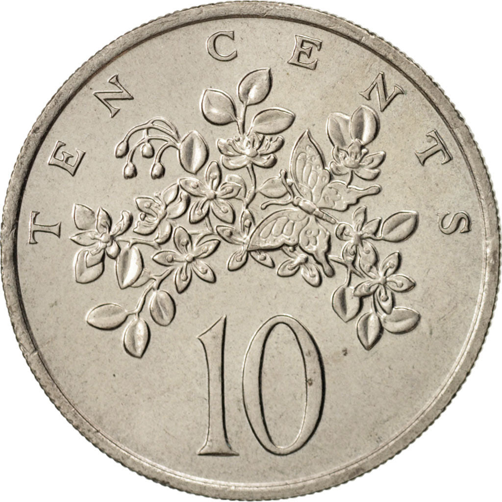 Coin, Jamaica, Elizabeth II, 10 Cents, 1975, Franklin Mint, USA, AU(55-58)