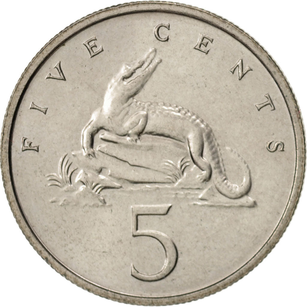 Moneta, Giamaica, Elizabeth II, 5 Cents, 1975, Franklin Mint, SPL-, Rame-nichel