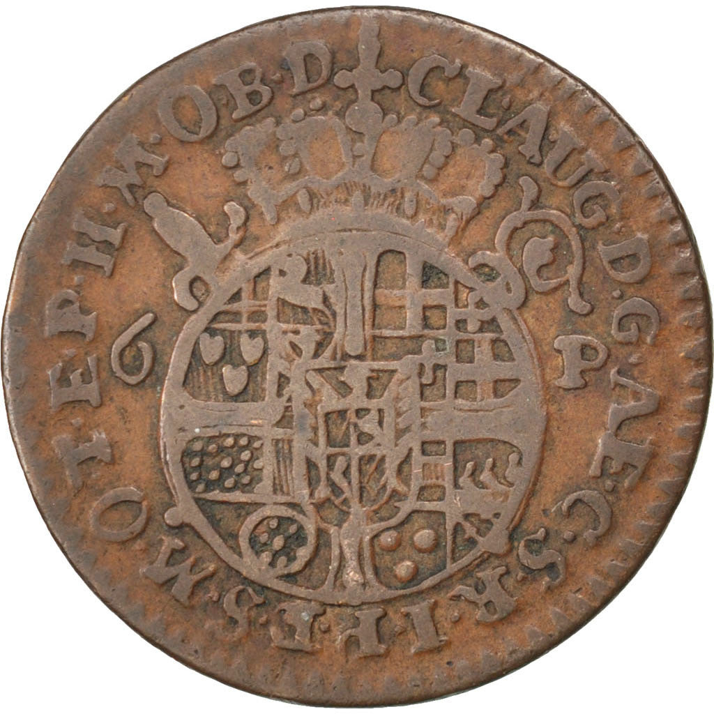GERMAN STATES, 1/3 Thaler, 1/2 Gulden, 1745, KM #220, VF(20-25), Silver, 4.14