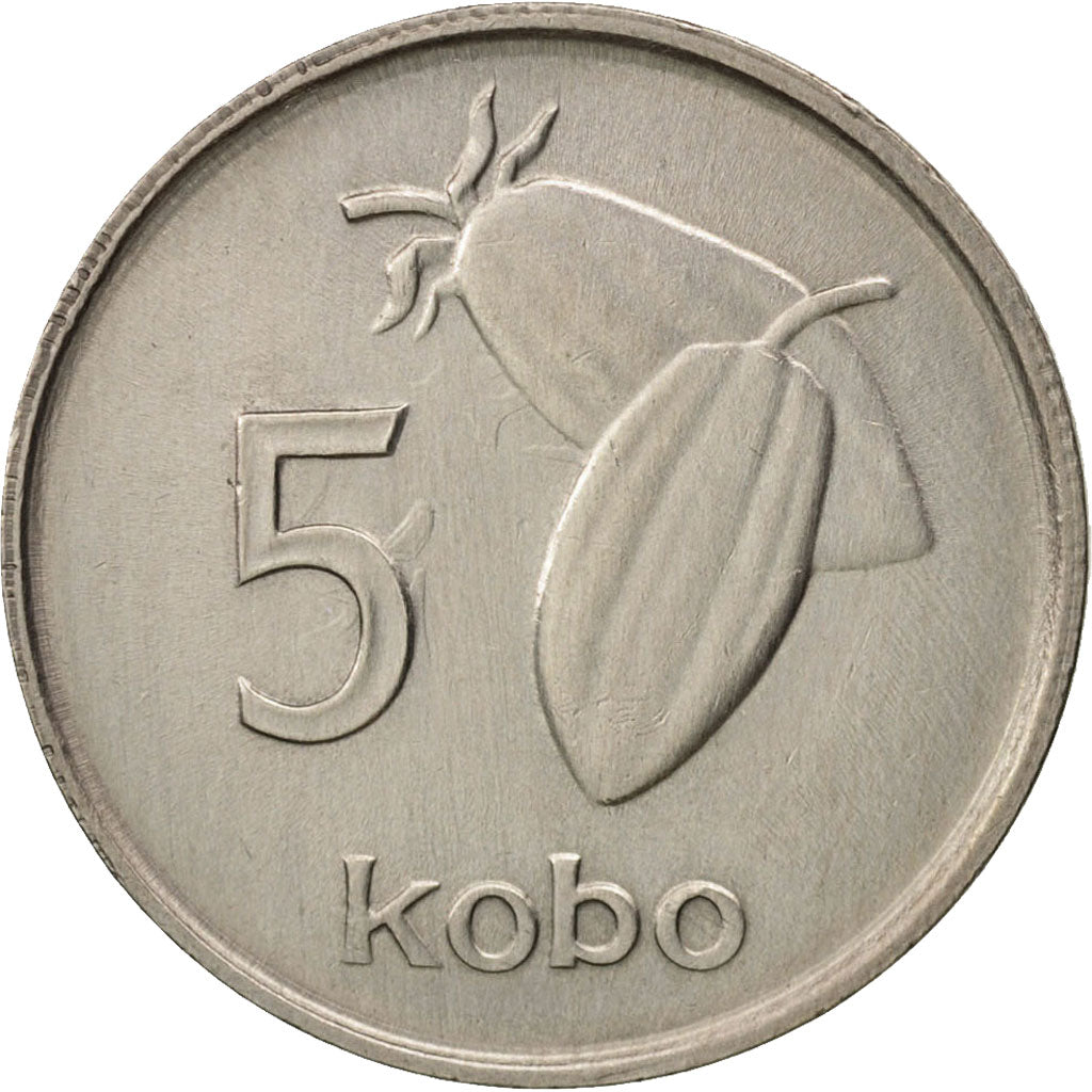 Coin, Nigeria, Elizabeth II, 5 Kobo, 1976, MS(60-62), Copper-nickel, KM:9.1