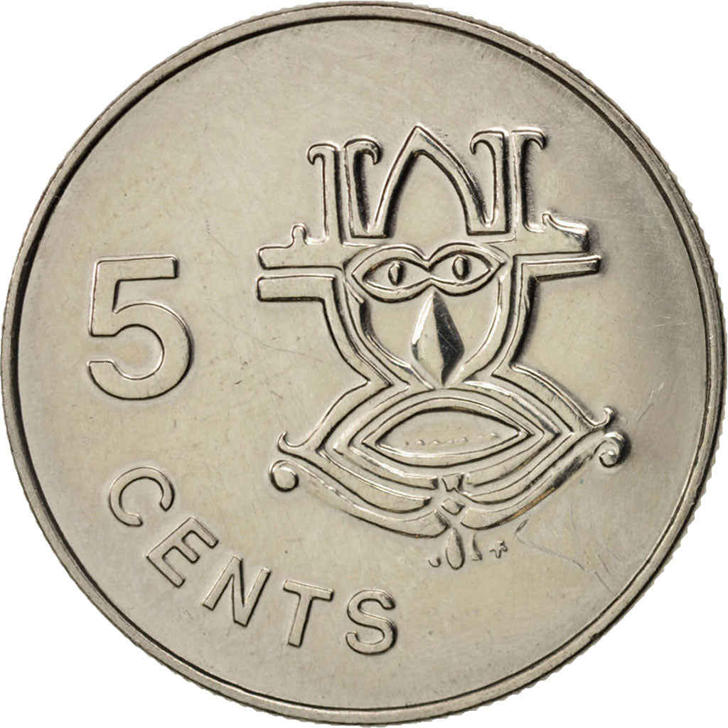 Solomon Islands, 5 Cents, 1977, AU(55-58), Copper-nickel, KM:3