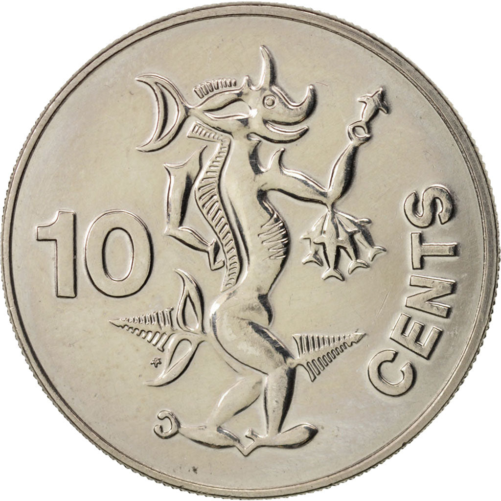 Solomon Islands, 10 Cents, 1977, AU(55-58), Copper-nickel, KM:4