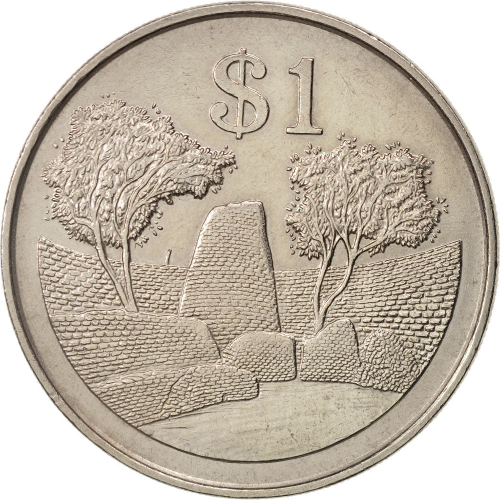 Zimbabwe, Dollar, 1980, AU(55-58), Copper-nickel, KM:6