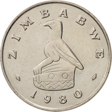 Zimbabwe, 50 Cents, 1980, AU(50-53), Copper-nickel, KM:5