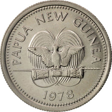 Munten, Papoea Nieuw Guinea, 5 Toea, 1975, UNC-, Copper-nickel, KM:3