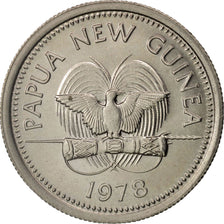 Moneta, Papua Nuova Guinea, 5 Toea, 1975, SPL, Rame-nichel, KM:3
