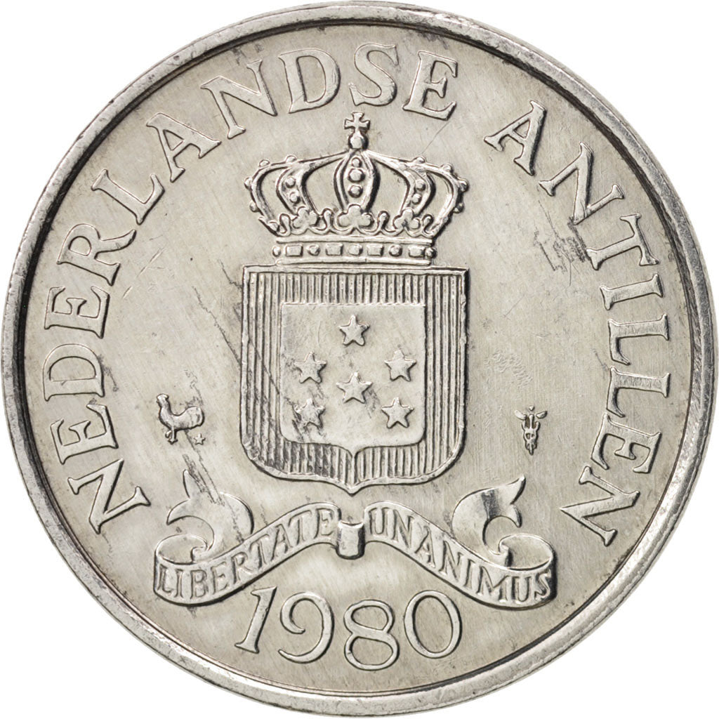 Münze, Netherlands Antilles, Juliana, 2-1/2 Cents, 1980, SS+, Aluminium, KM:9a