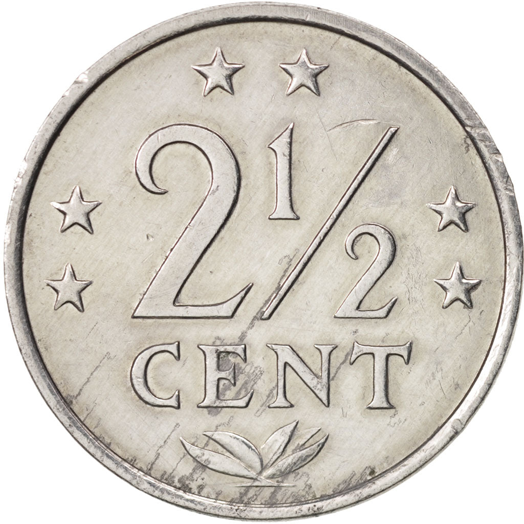 Münze, Netherlands Antilles, Juliana, 2-1/2 Cents, 1980, SS+, Aluminium, KM:9a