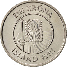 Islanda, Krona, 1981, SPL, Rame-nichel, KM:27