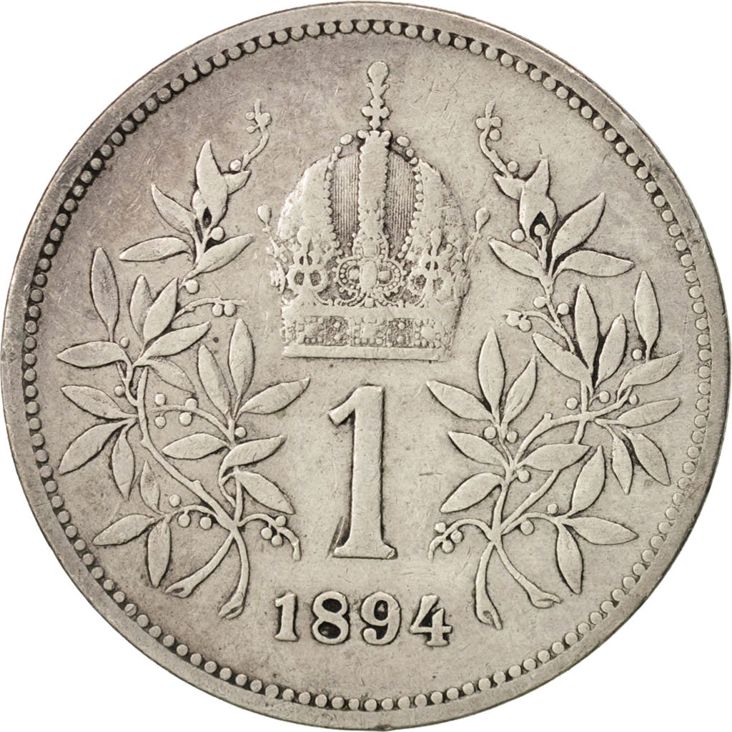Austria, Franz Joseph I, Corona, 1894, EF(40-45), Silver, KM:2804