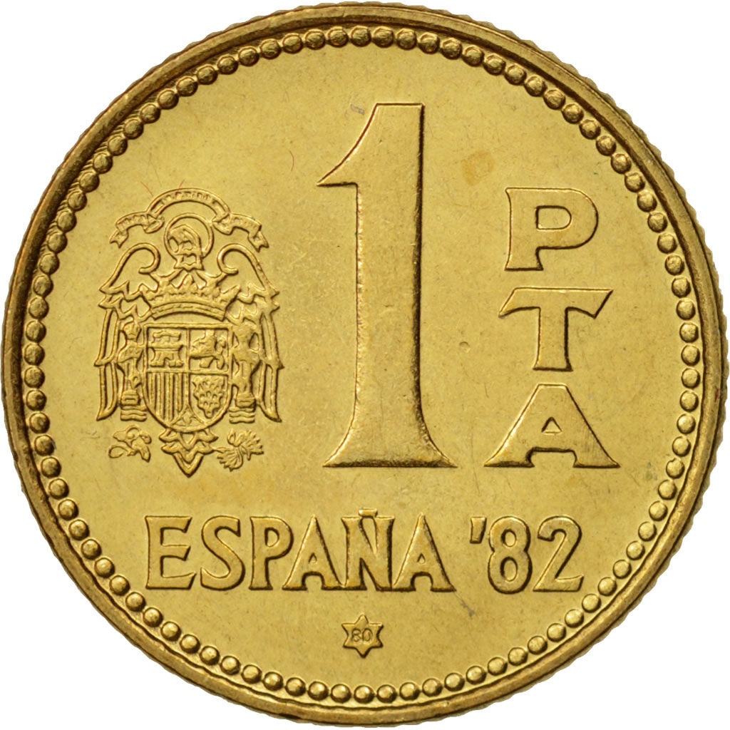 Münze, Spanien, Juan Carlos I, Peseta, 1980, VZ, Aluminum-Bronze, KM:806