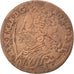 SPANISH NETHERLANDS, Liard, 1712, Namur, KM #18, F(12-15), Copper, 2.57