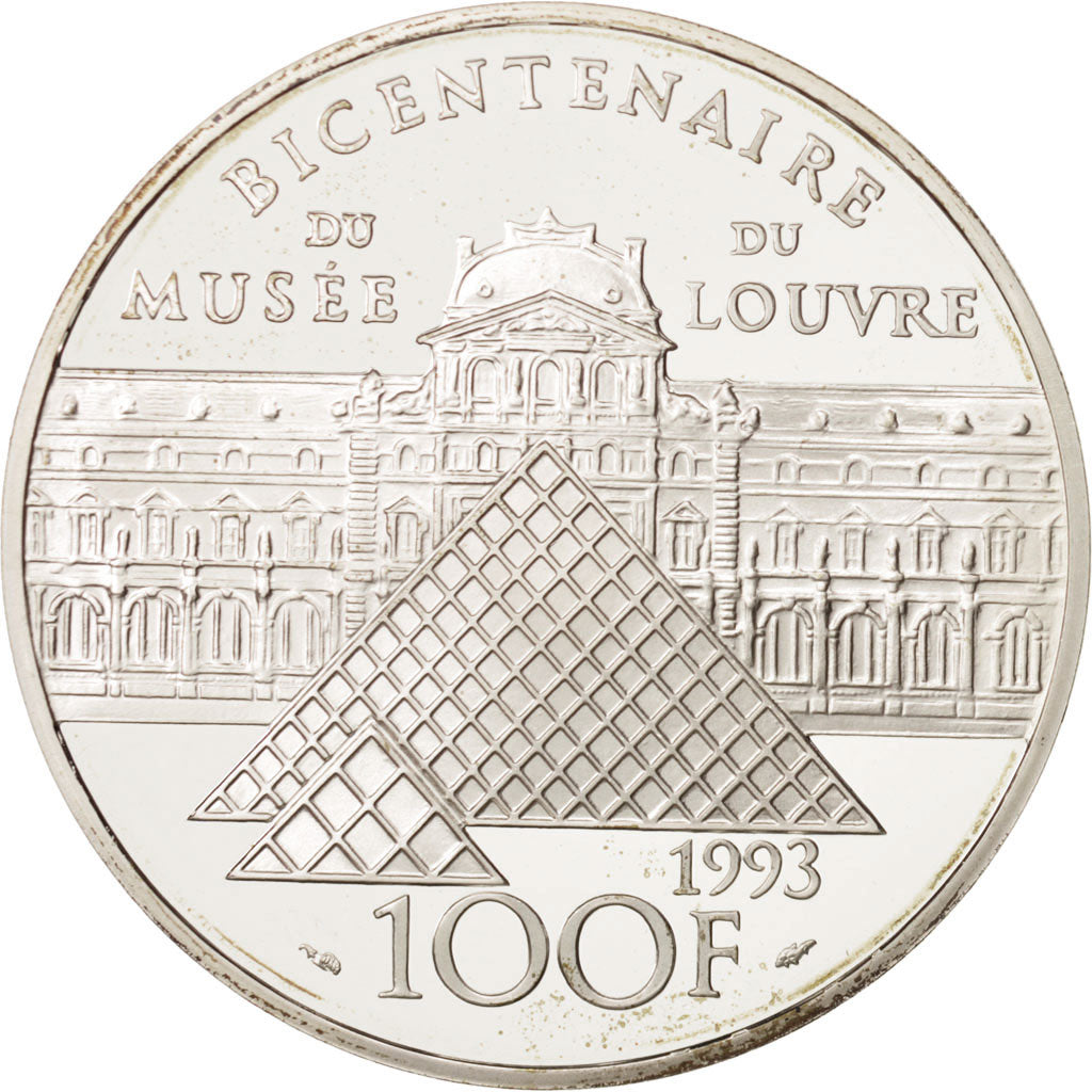 France, 100 Francs, 1993, MS(65-70), Silver, KM:1022