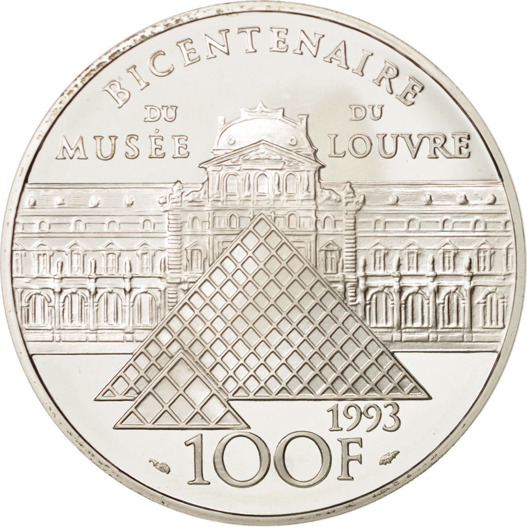 France, 100 Francs, 1993, Paris, MS(65-70), Silver, KM:1019