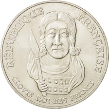 France, Clovis, 100 Francs, 1996, AU(55-58), Silver, KM:1180, Gadoury:953