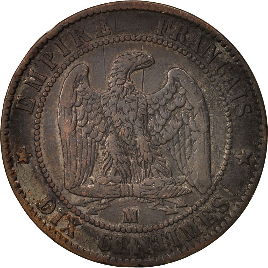 Coin, France, Napoleon III, Napoléon III, 10 Centimes, 1856, Marseille
