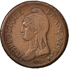 Frankreich, Dupré, Decime, 1798, Lille, SS+, Bronze, KM:644.11, Gadoury:187