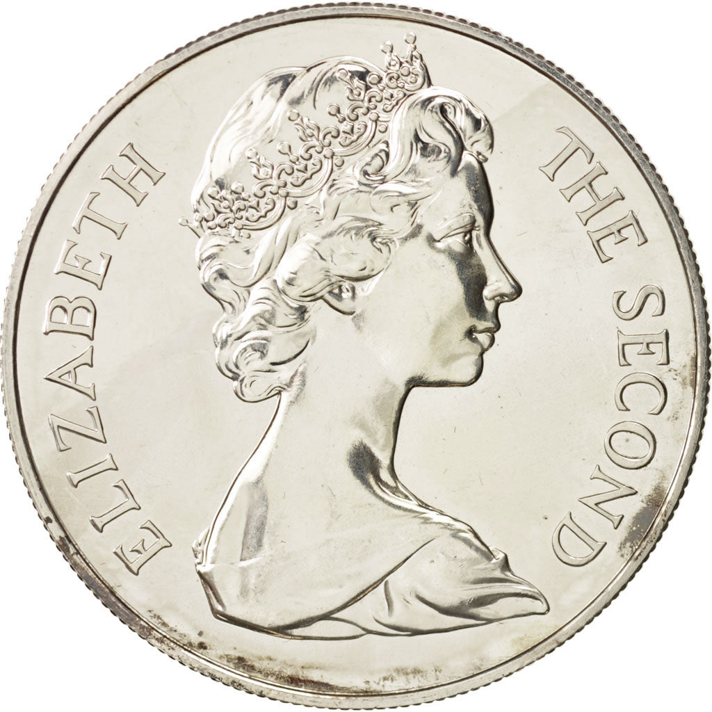 Coin, Saint Helena, Elizabeth II, 25 Pence, Crown, 1973, MS(64), Copper-nickel