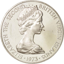 Moneda, ISLAS VÍRGENES BRITÁNICAS, Elizabeth II, Dollar, 1973, Franklin Mint