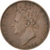 GREAT BRITAIN, Farthing, 1826, KM #697, EF(40-45), Copper, 4.69
