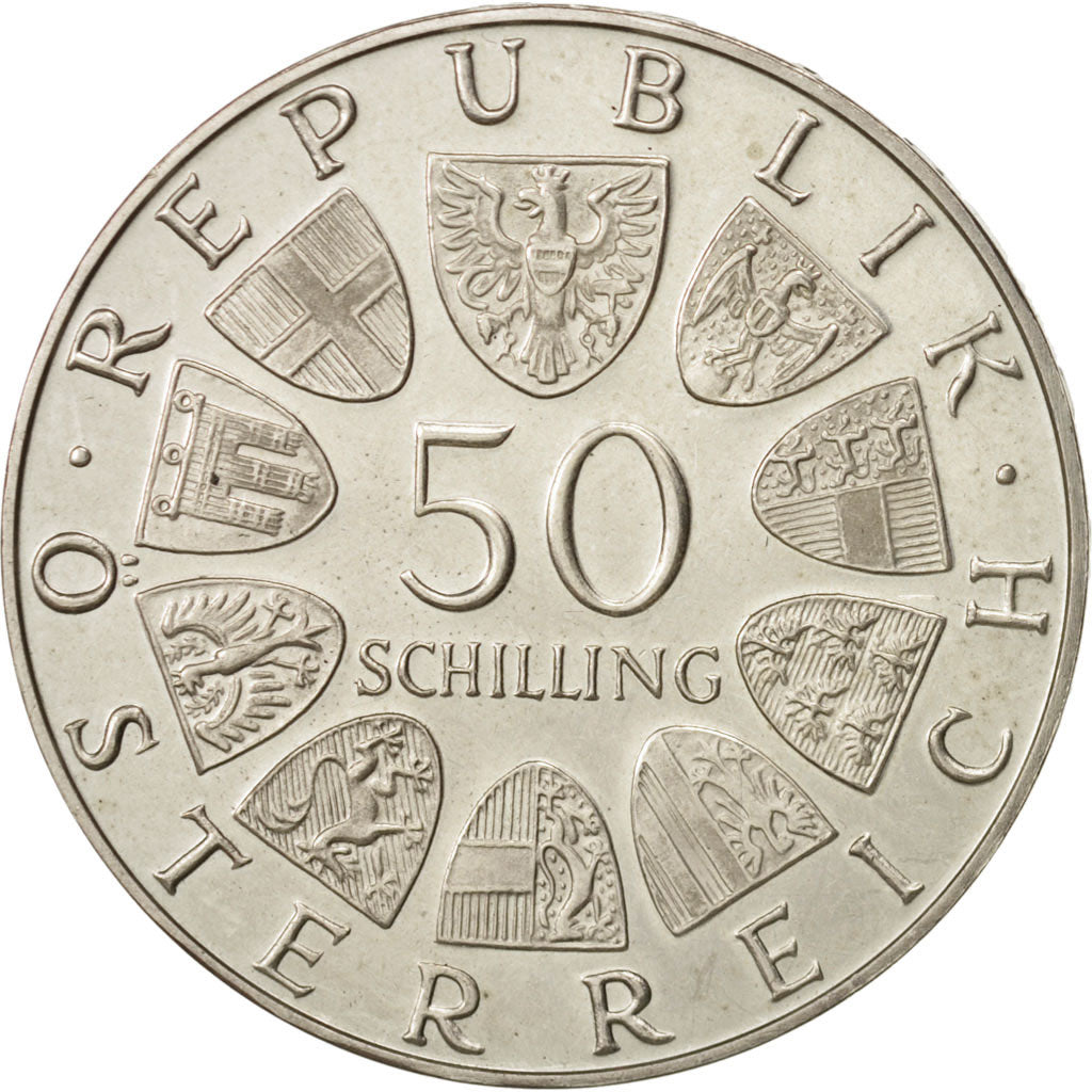 Austria, 50 Schilling, 1969, SPL, Argento, KM:2906