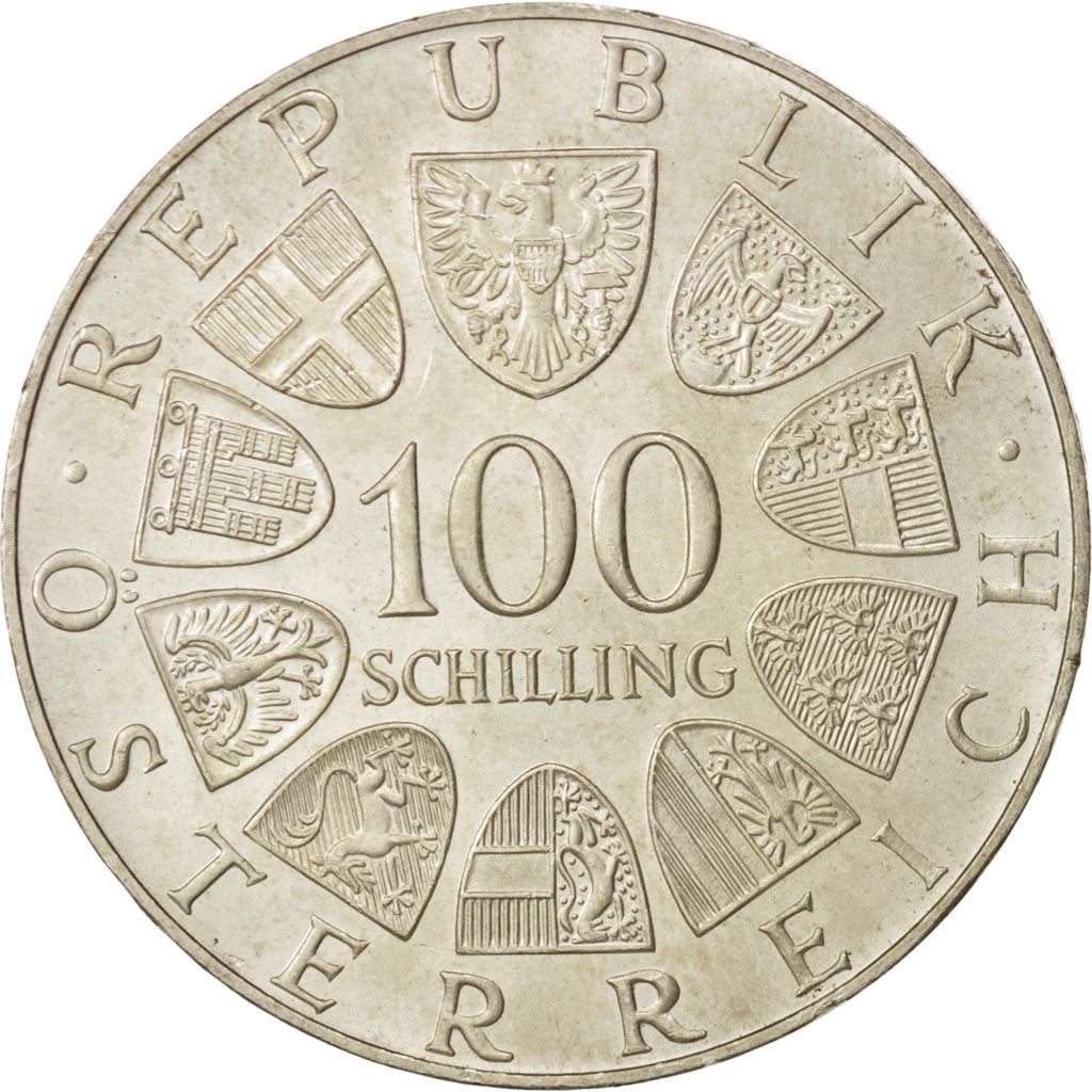 Coin, Austria, 100 Schilling, 1975, Vienne, MS(60-62), Silver, KM:2923