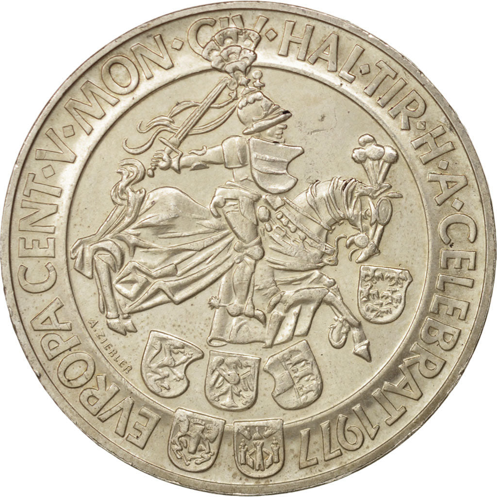Austria, 100 Schilling, 1977, Hall, MS(60-62), Silver, KM:2936