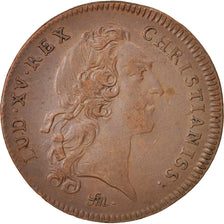 France, Token, Royal, États de Lille, 1737, Duvivier, VF(30-35), Copper, 31