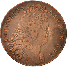 Francia, Token, Royal, États de Lille, Louis XIV, 1713, MB+, Rame