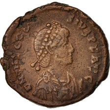 Theodosius I, Follis, Constantinople, EF(40-45), Copper, RIC:88a