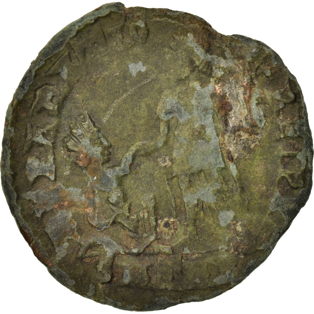 Magnus Maximus, Follis, 387-388, Trier, VF(20-25), Copper, RIC:85