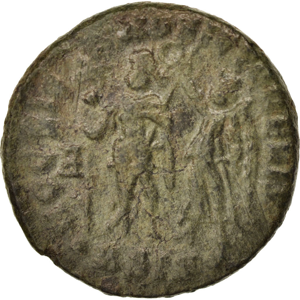 Coin, Constantius II, Follis, 350, Siscia, EF(40-45), Copper, RIC:286