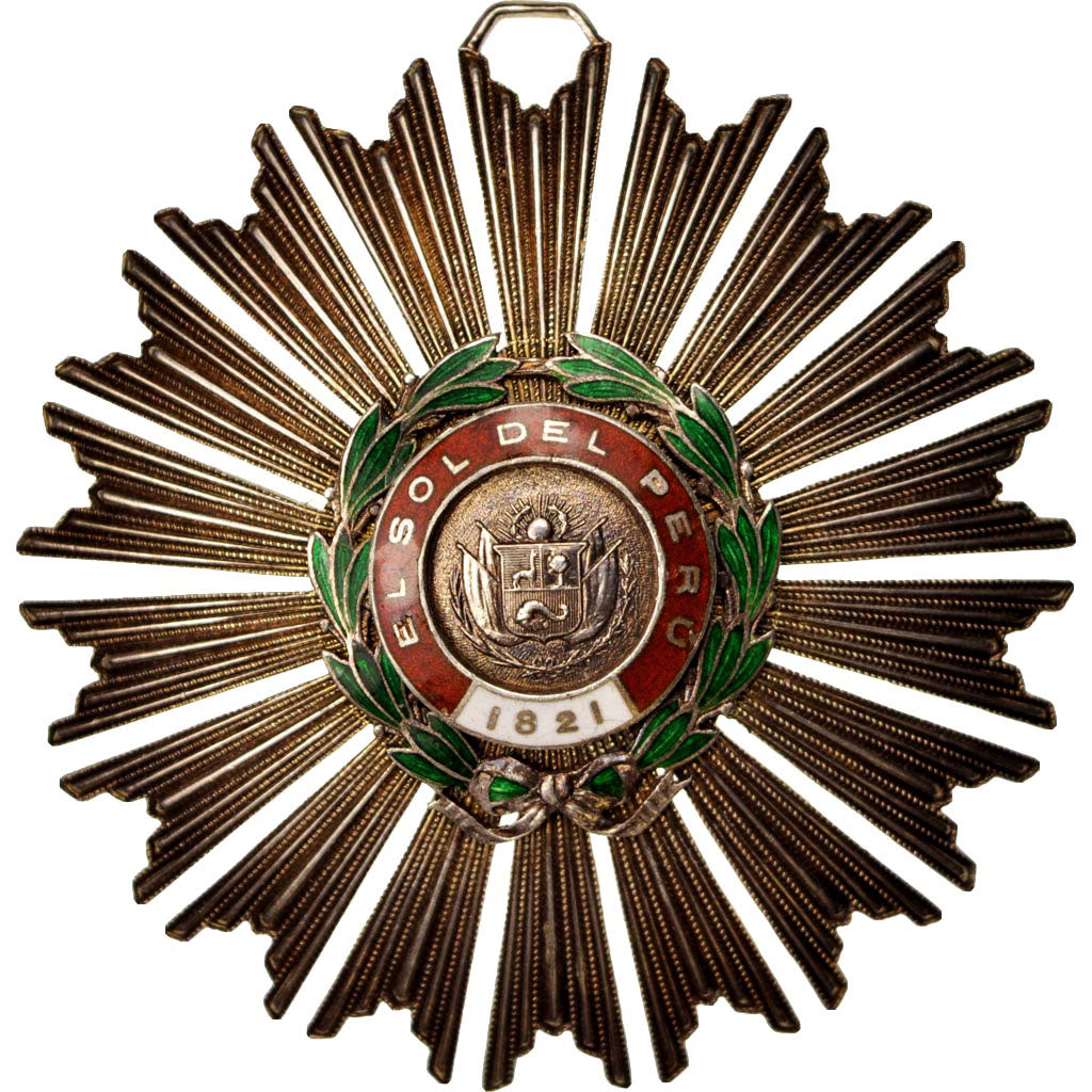 France, Order of the Sun of Peru, Medal, Uncirculated, Silver