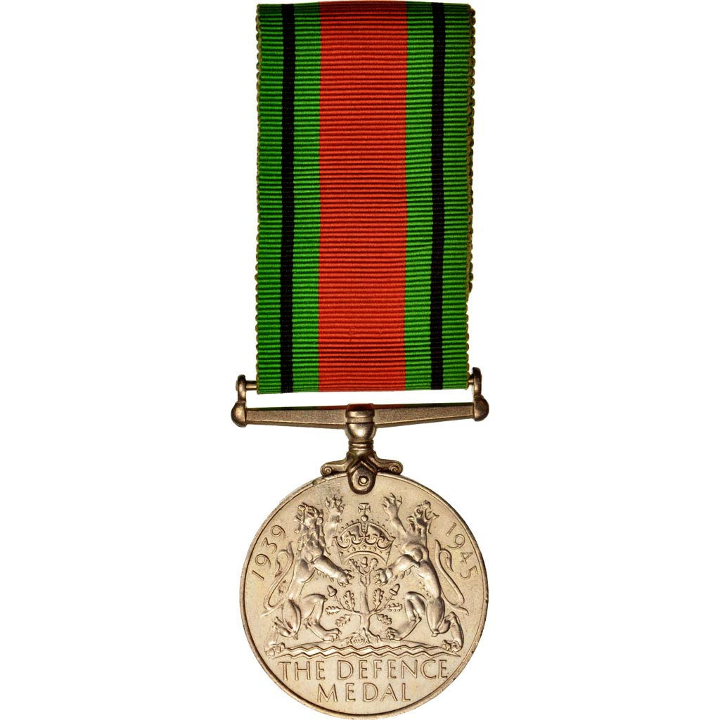 Regno Unito, Defence Medal, Medal, 1939-1945, Eccellente qualità, Nichel