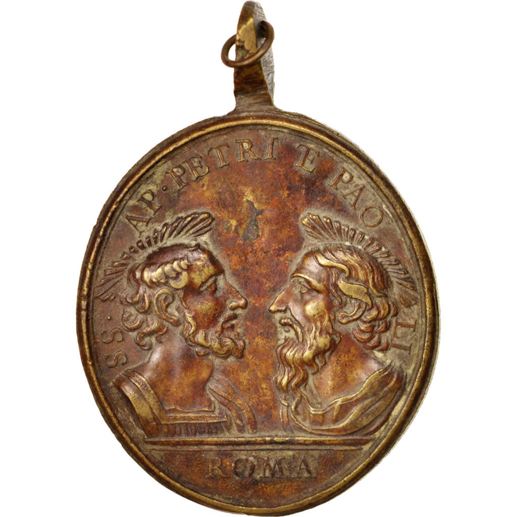 Italie, Medal, St Peter and Paulus, Religions & beliefs, XVIth Century, TTB+