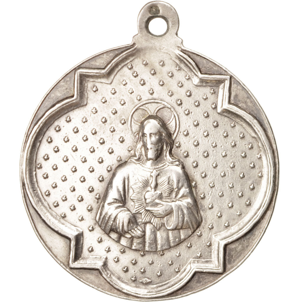 France, Medal, Apôtre du Sacré Coeur, Religions & beliefs, AU(50-53), Silver