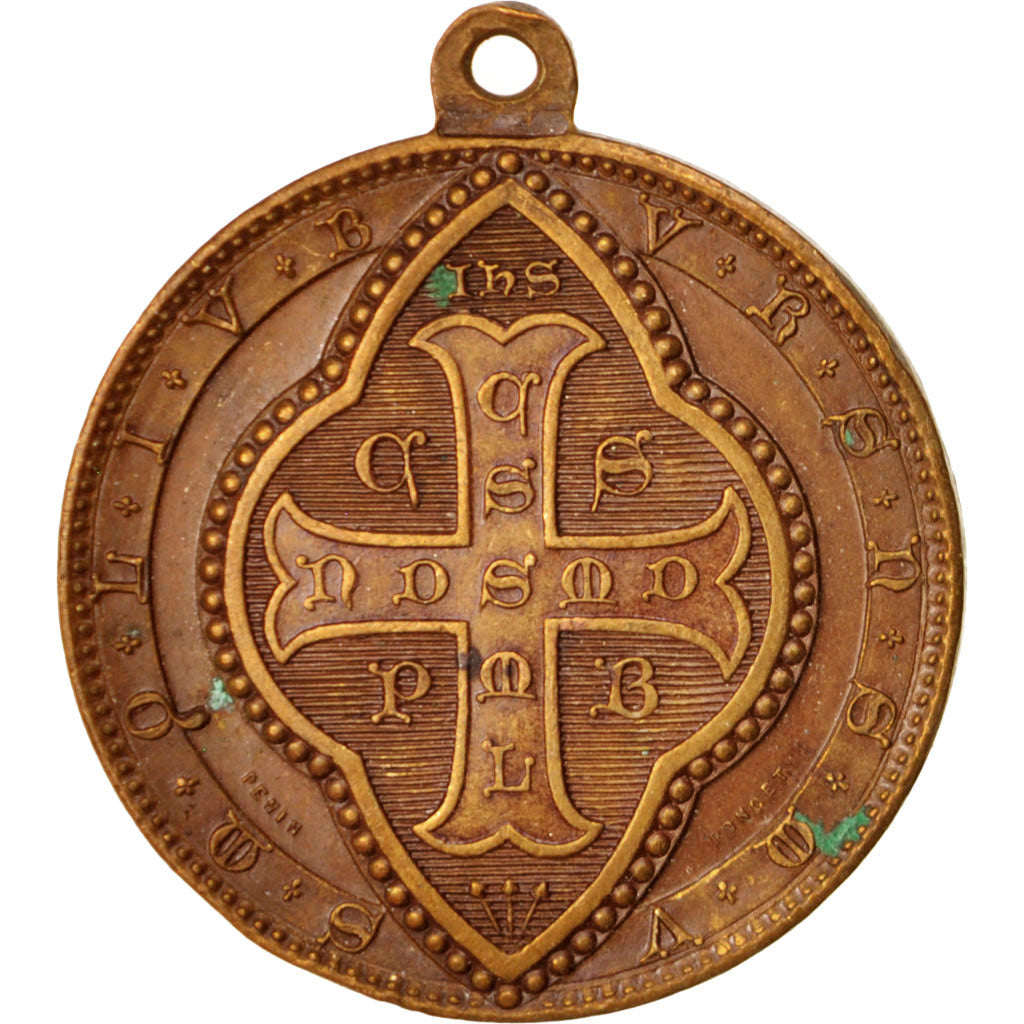Italy, Medal, St Benedict, Religions & beliefs, XXth Century, MS(63), Copper, 37