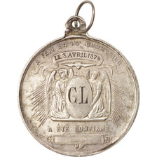 France, Medal, Souvenir de Communion, Religions & beliefs, 1879, AU(55-58)