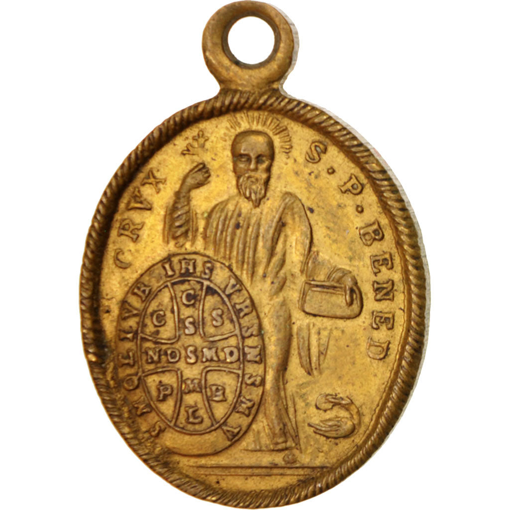 France, Medal, Saint-Benoit, Mons, Religions & beliefs, XVIIIth Century, SUP
