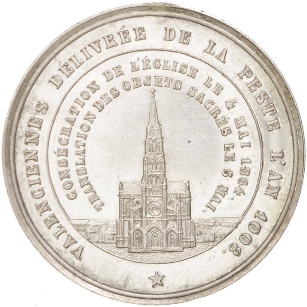France, Medal, Valenciennes, Notre Dame du Saint Cordon, Religions & beliefs