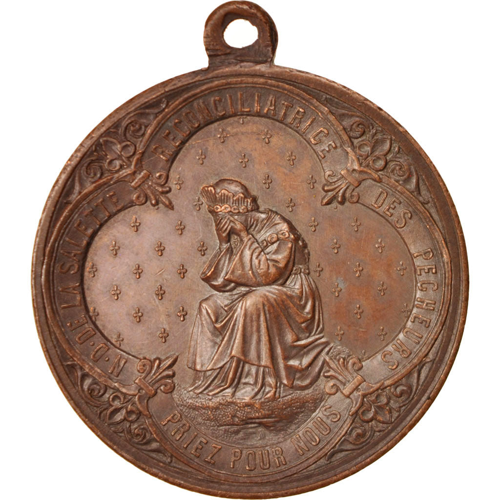 France, Medal, Notre Dame de la Salette, Religions & beliefs, XIXth Century
